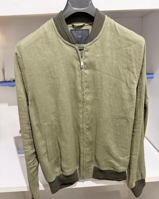 Bomber di lino verde Liu-Jo