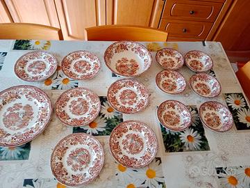 servizio di piatti vintage tounquin 14 pezzi