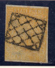 152 - PARMA 1852 , 5 centesimi n. 6 usato .