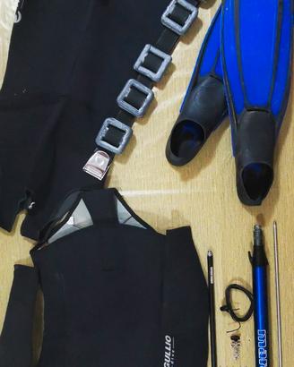 kit pesca subacquea 