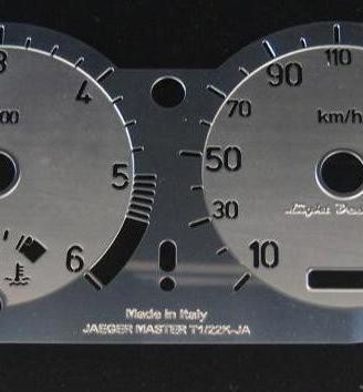 Fondino strumentazione inox cruscotto PEUGEOT 206