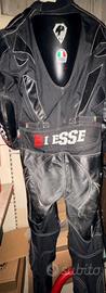 Tuta intera moto in pelle Tg 46
