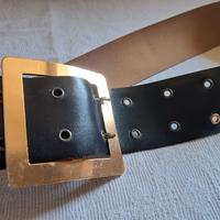 Cintura vintage pelle marrone