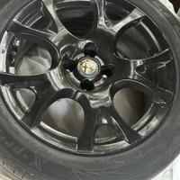 CERCHI IN LEGA CON GOMME ALFA  MITO PUNTO  R16