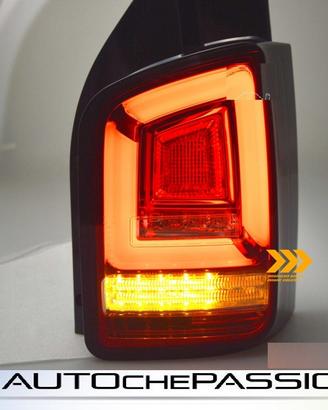 Coppia fanali posteriori led rosso/fume per VW Bus
