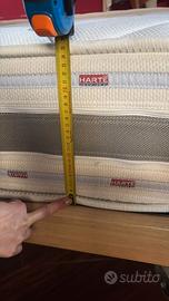 Letto singolo 90x195 + materasso HARTÈ h25 memory