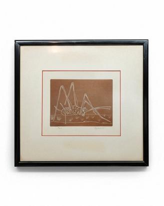 Incisione di Sandro Chinellato, 1981. Firmata. 