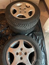 Ruote invernali  con cerchi in ghisa peugeot