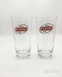 Bicchieri da collezione vintage Peroni 