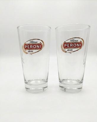 Bicchieri da collezione vintage Peroni 