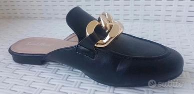 Sabot Sweet Shoes donna con catena dorata