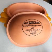 Mattone,casseruola / pentola da forno vintage 