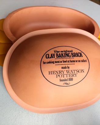 Mattone,casseruola / pentola da forno vintage 