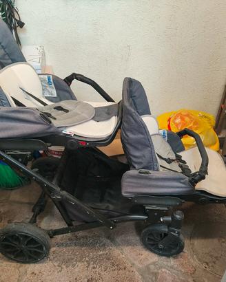 passeggino gemellare trio