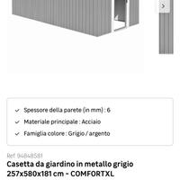 Casetta porta attrezzi