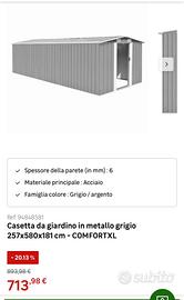 Casetta porta attrezzi