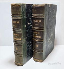 Libro Antico 1859 La Storia Di Girolamo Savonarola