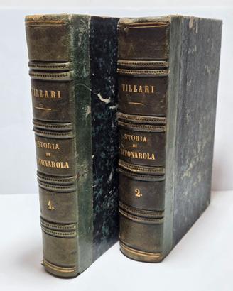 Libro Antico 1859 La Storia Di Girolamo Savonarola