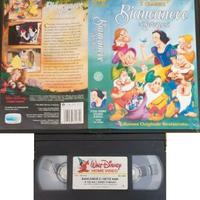 VHS BIANCANEVE E I SETTE NANI disney ALADDIN ECC