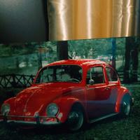 Quadro Maggiolino Rosso