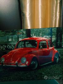 Quadro Maggiolino Rosso