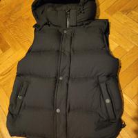 Smanicato piumino nero taglia S cappuccio staccabi