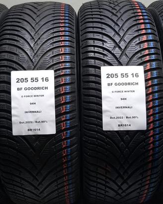 4 GOMME 205 55 16 BF GOODRICH BR1614