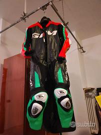 Tuta moto Gimoto airbag hybrid pelle canguro