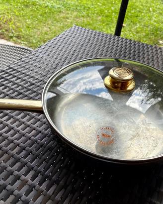 Padella Beemin acciaio inox con coperchio in vetro