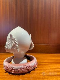 Fascia per capelli rosa con pizzo chiacchierino