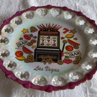 PIATTO SOUVENIR IN CERAMICA "LAS VEGAS" VINTAGE