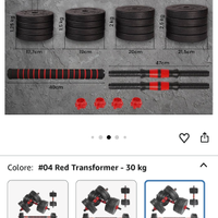 Set manubri e pesi (30 kg)