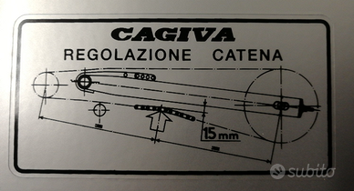 Adesivo tensione catena cagiva