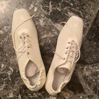 Scarpe HOGAN pelle traforata bianca effetto vernic