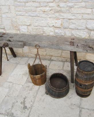 Banco del bottaio antico originale
