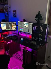 PC Gaming/Lavoro setup completo + 2 Monitor