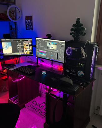 PC Gaming/Lavoro setup completo + 2 Monitor