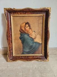 Cornice e quadro in legno 