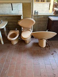 Elegante Set Sanitari Bagno Rosa Anni 80’