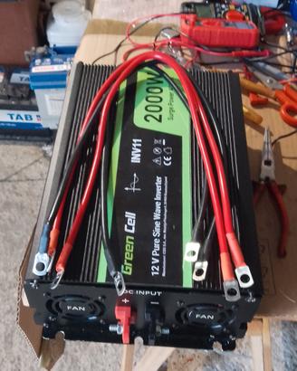 Inverter fotovoltaico sinusodale puro da 2000w 12v