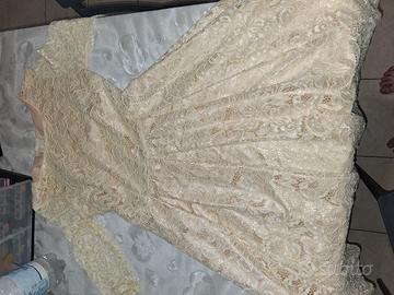 vestito pizzo giallo 