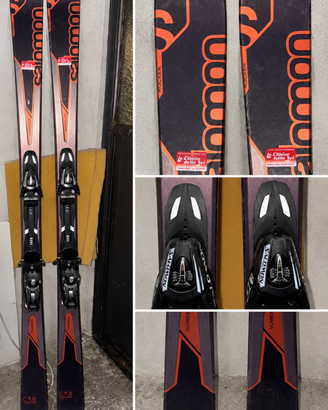 Sci Salomon C 7.0 Carve Rocker Powerline + attacch