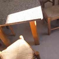 Tavolo piano in marmo + 6 sedie