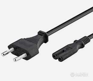 Cavo universale alimentatore 2 poli 1,7 m per TV