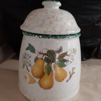 Barattolo in ceramica con coperchio 