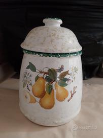 Barattolo in ceramica con coperchio 