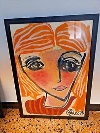 Acquarello Su Cartoncino Pittore Federico Anselmi