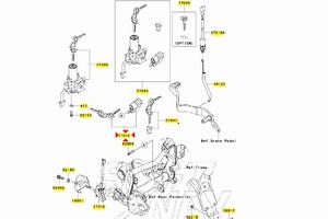 Serratura casco Kawasaki KLR650 270165207