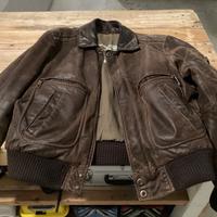 Giubbotto in pelle stile aviatore