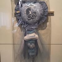 fiocco nascita fatto a mano 